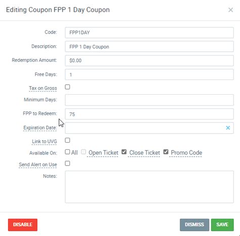 dotnetpark coupons|Creating FPP Coupons .